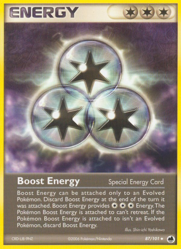EX Dragon Frontiers Boost Energy #87/101